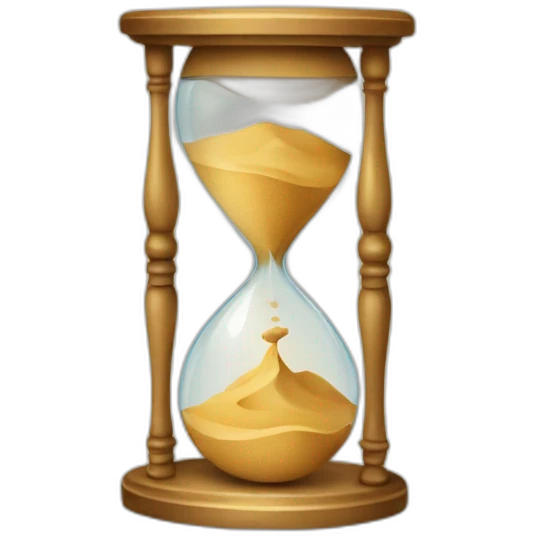 sand clock emoji