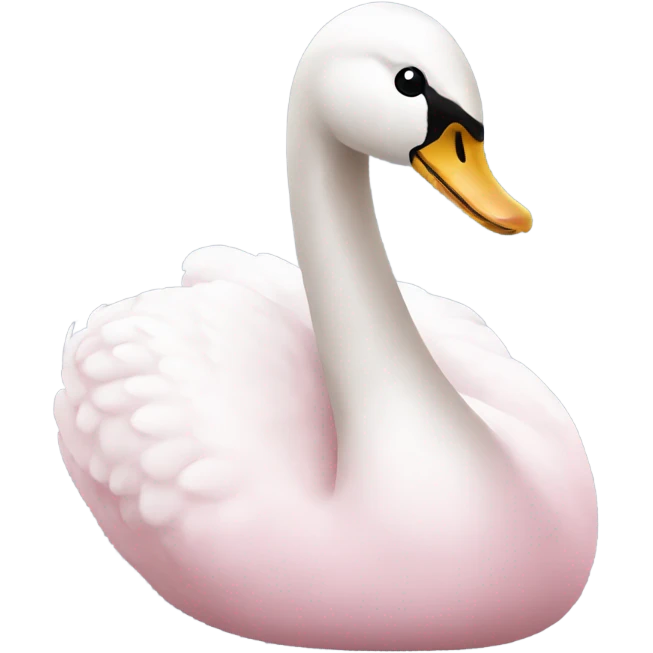 Light Pink swan emoji