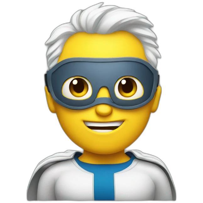 Portrait Super hero with thumbs up emoji
