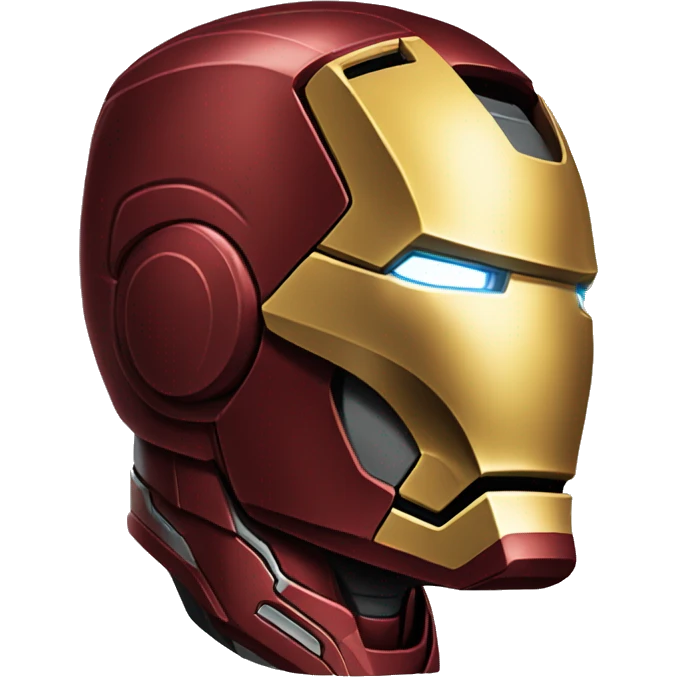 Head of Iron man side profile emoji
