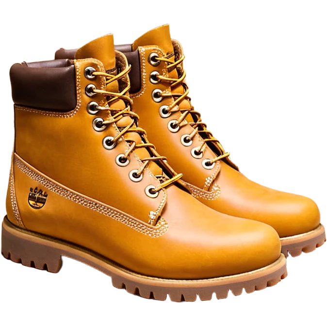 Сделай пару ботинок Timberland в классической расцветке emoji