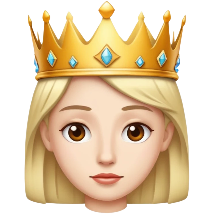 Wearing a crown emoji