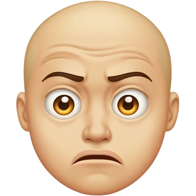 Disgusted, weirded face emoji