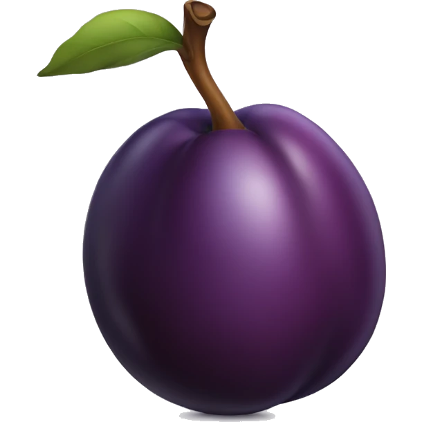 Plum emoji