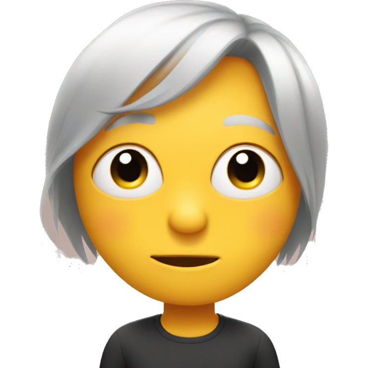 Very shy emoji with eyelashes emoji