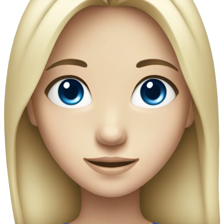 smiling girl with black hair and blue eyes emoji