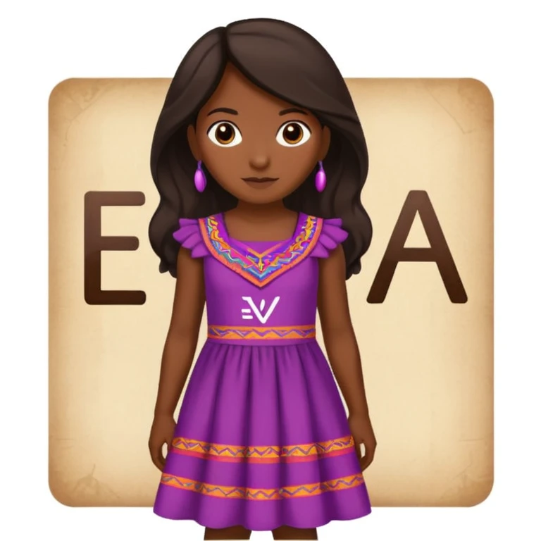 una niña peruana que ponga eva al fondo  emoji