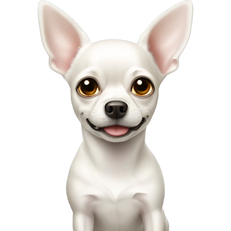 White Chihuahua emoji emoji