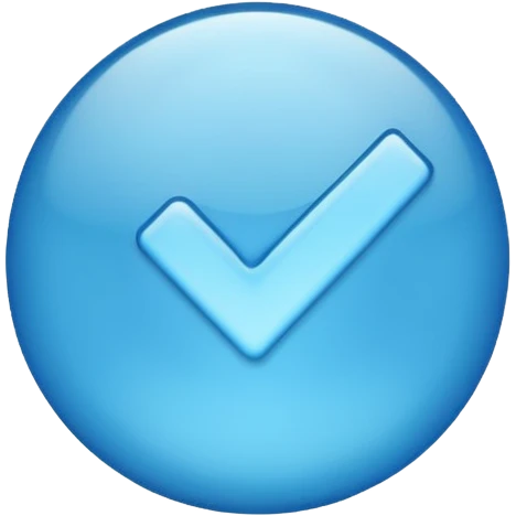 Verificación en azul  emoji