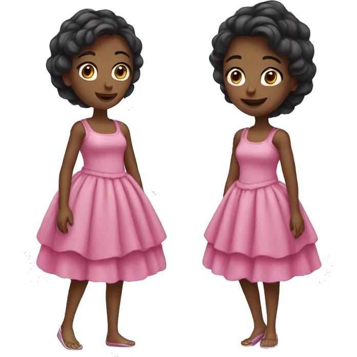 Girl with a big dress emoji