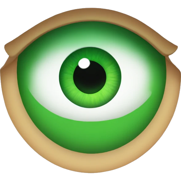 Green eyes emoji