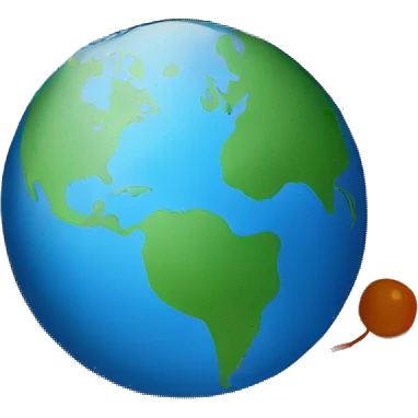 page with globe emoji