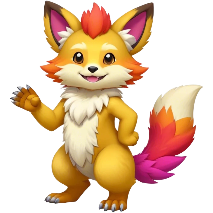 colorful anthro vernid fursona Fakemon  emoji