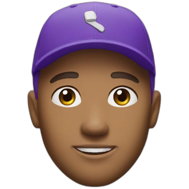 purple nike cap emoji