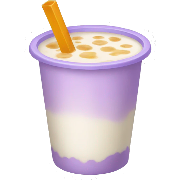 lavender milk tea boba emoji