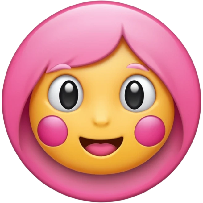 Pink sticker emoji