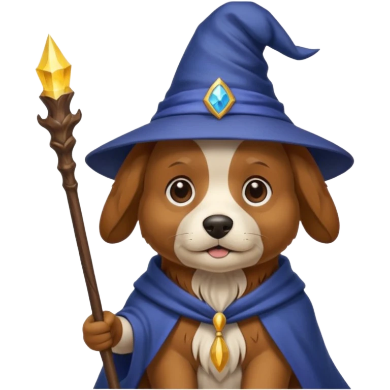 Dog wizard emoji