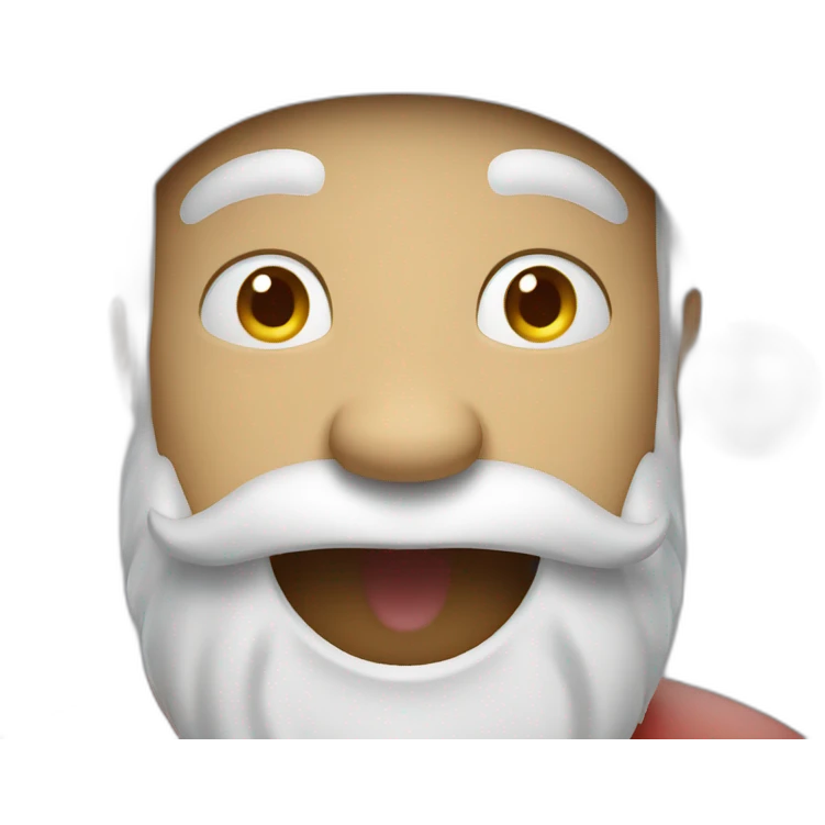 Santa laughing emoji