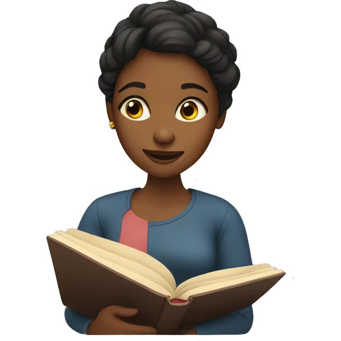 woman reading a book  emoji