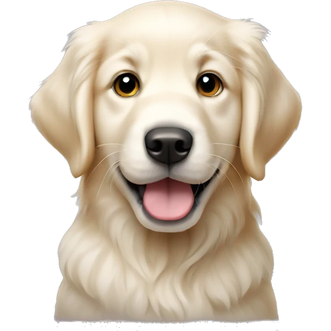 English Creme Golden Retriever Puppy emoji