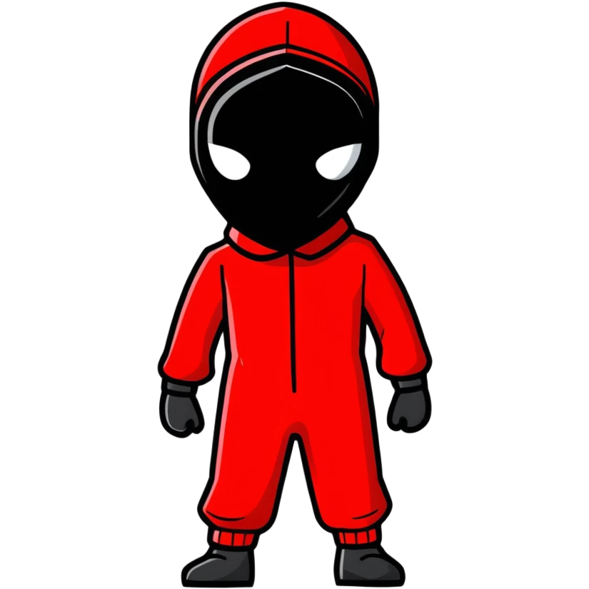 Squidgame guard red emoji