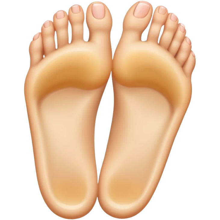 female foot sole with toes spread wide apart emoji