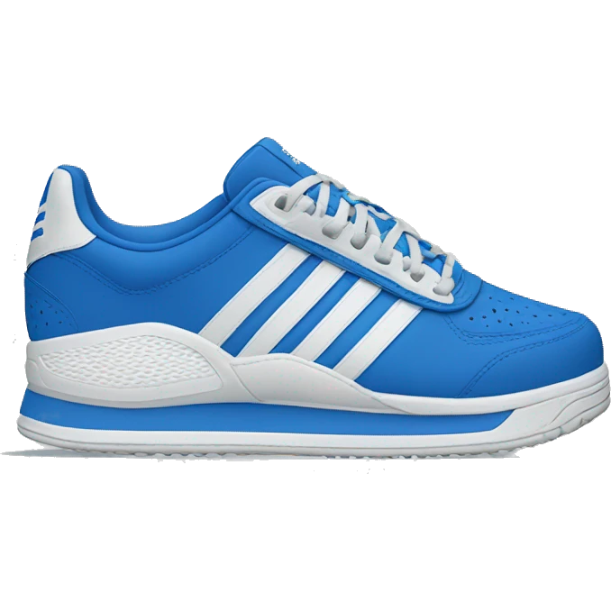 blue adidas trainers  emoji
