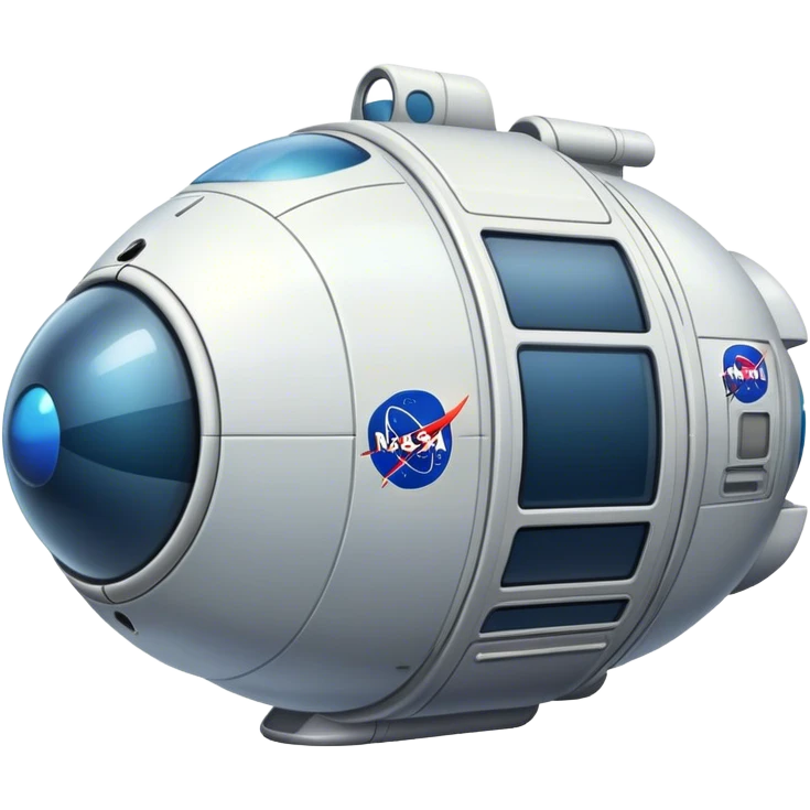 a spaceship capsule, its like a from nasa emoji