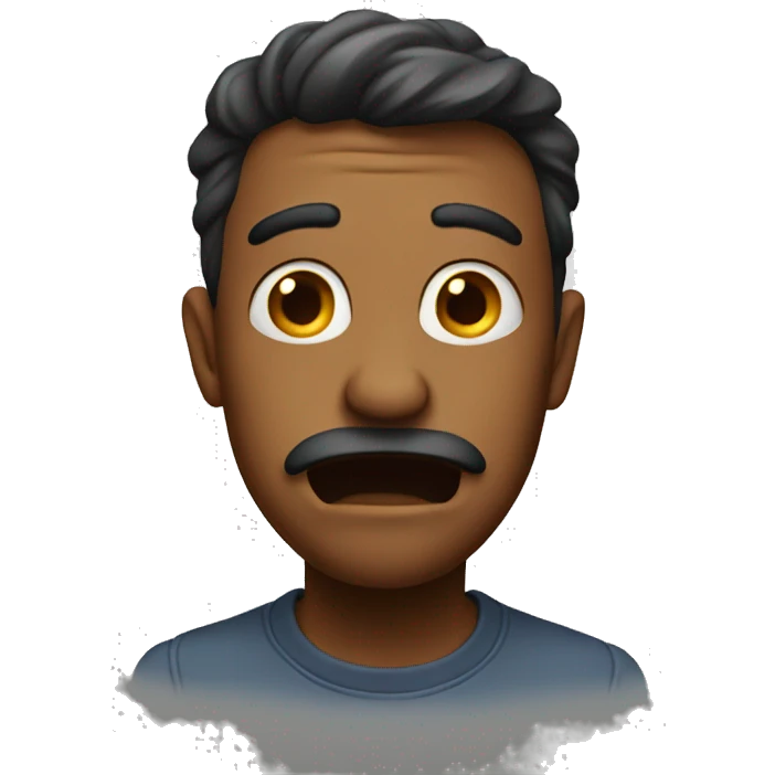 Confused but happy  emoji