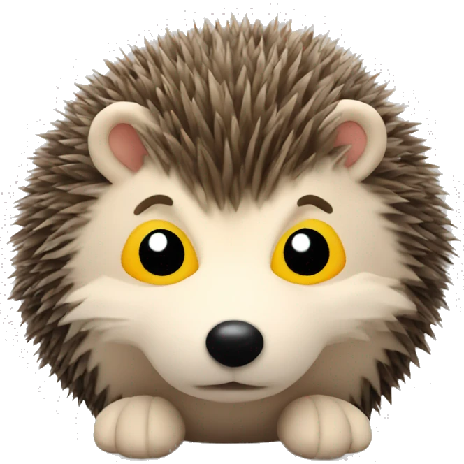 Hedgehog plushie emoji