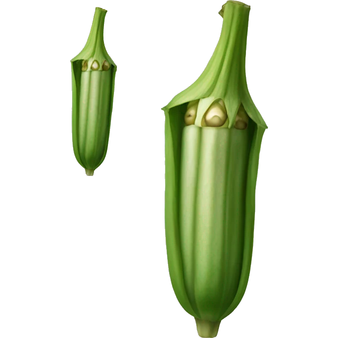 Okra vegetable emoji