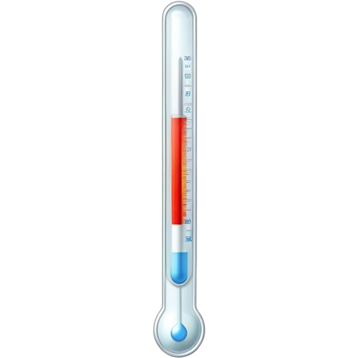 classic glass thermometer and clean surgical gauze together emoji