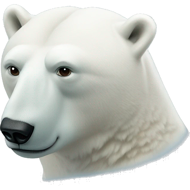 Polar bear thinking  emoji