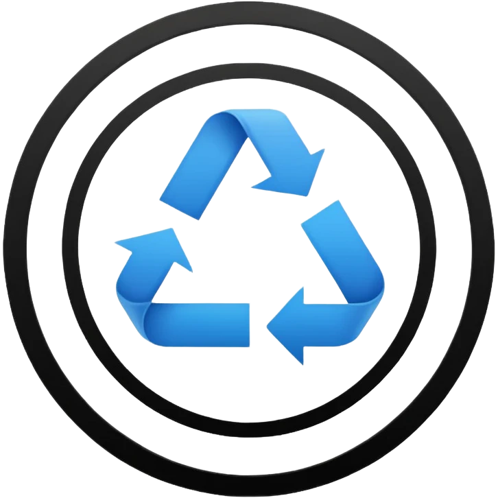 just 2 words "return policy" in circle , no background emoji