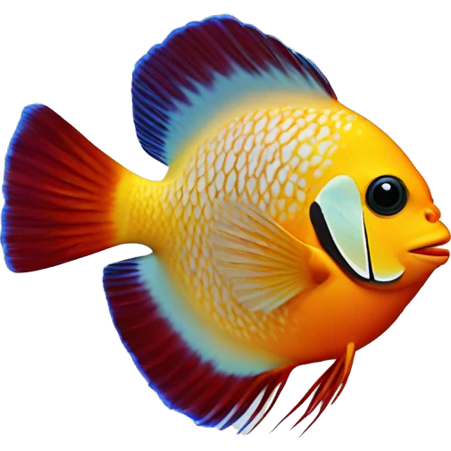 discus pigeon fish emoji