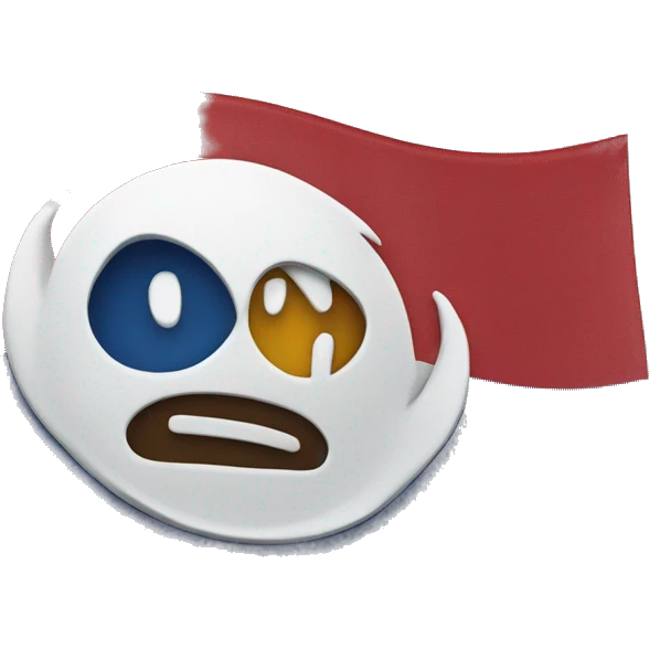 The S logo in the middle of a horizontal flag is waving emoji