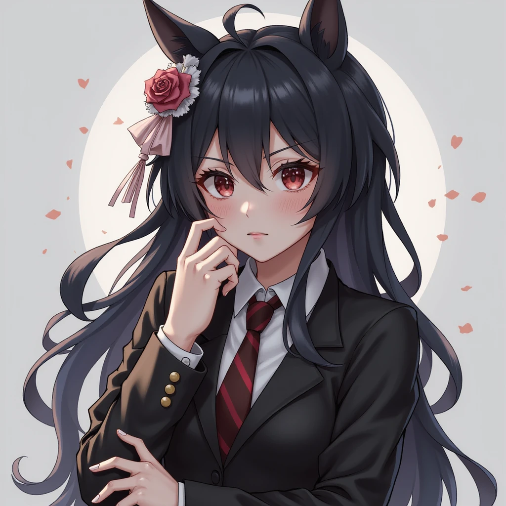 Kuromi character in a photorealistic style, no background emoji