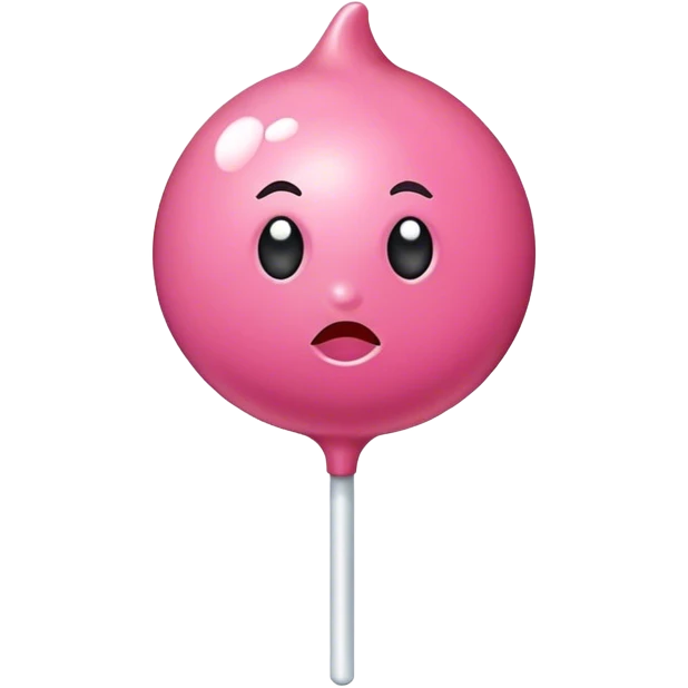 Pink tootsie pop emoji