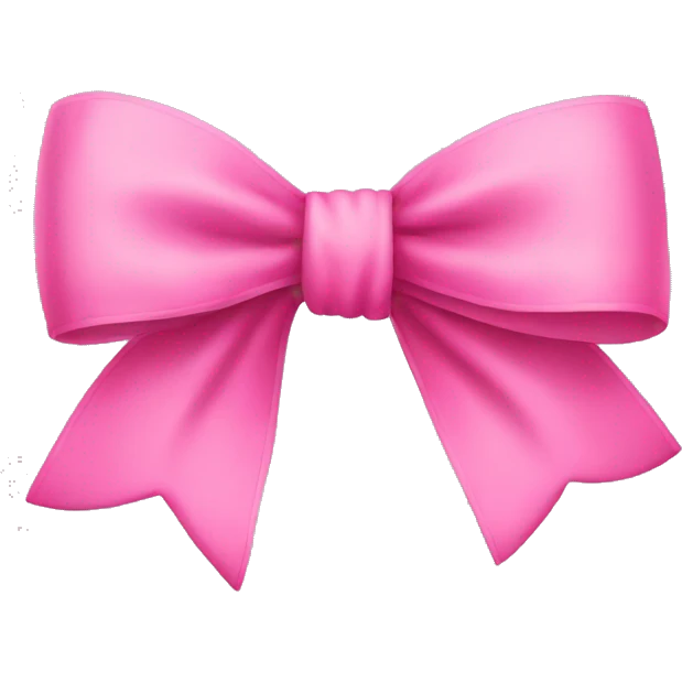 pink bow emoji