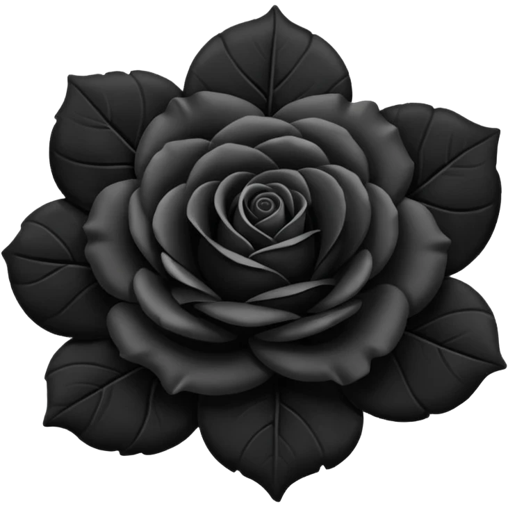 Black rose emoji