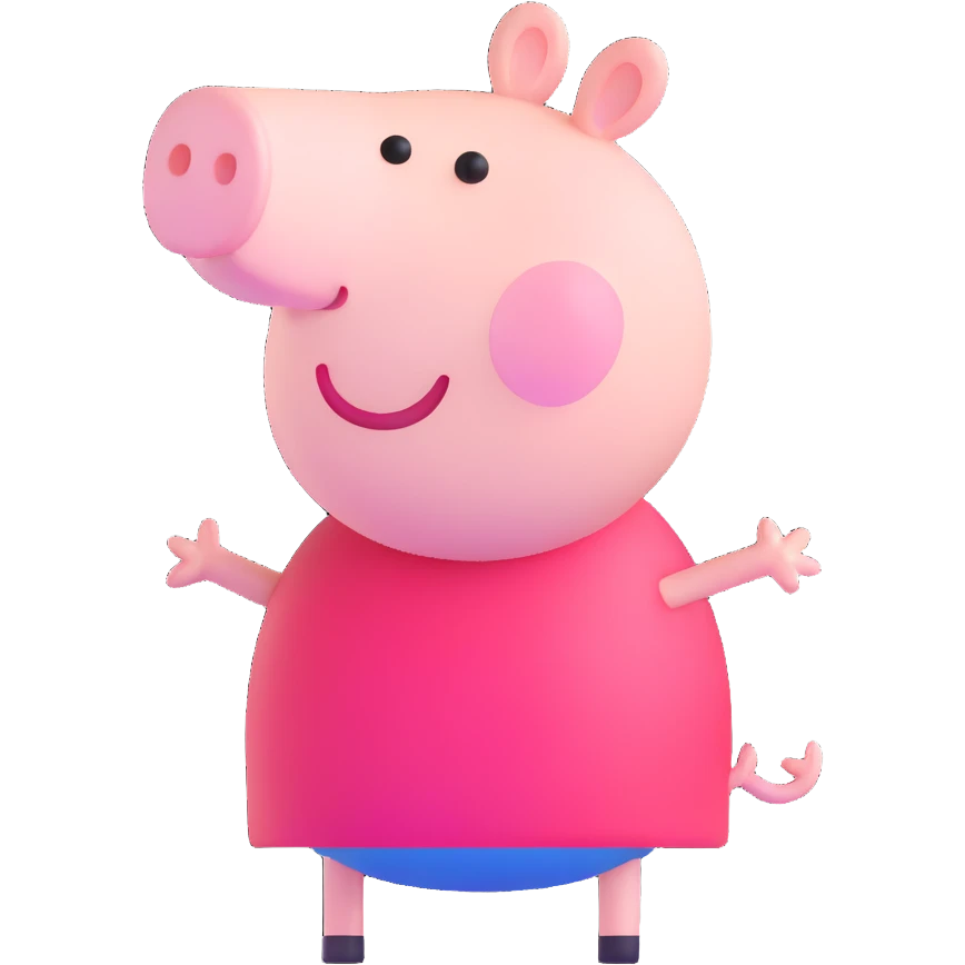 Peppa Pig cartoon character emoji