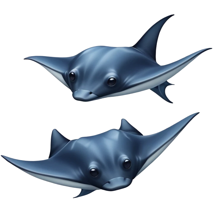 Manta rays emoji
