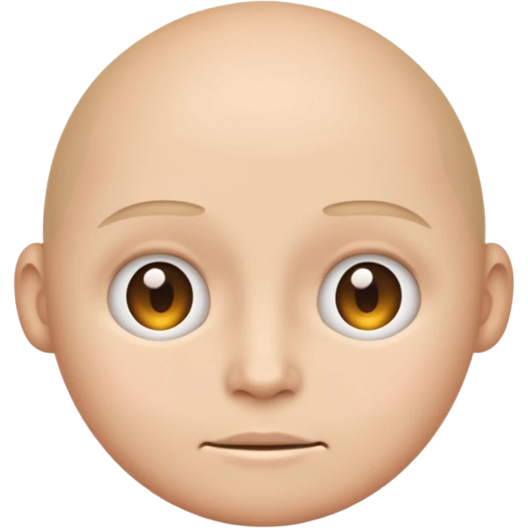 emoji with *NO* eyebrows staring into your soul  emoji