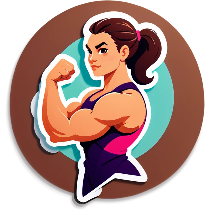 Strong woman with biceps emoji