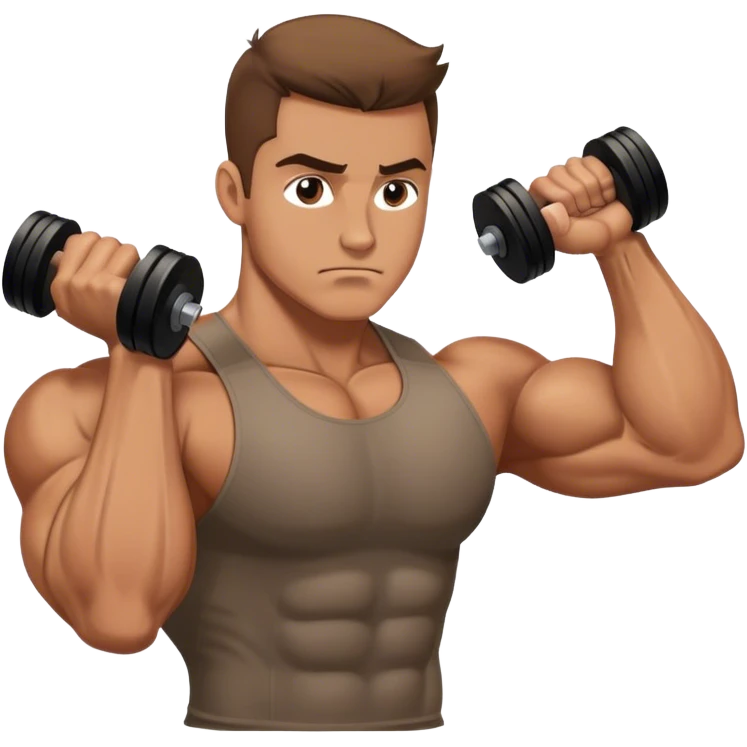 man weighted wrist curl emoji