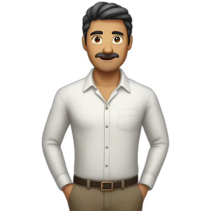 Hombre Saludando enojado  emoji
