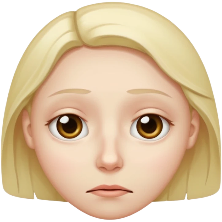Dreadful and tired face emoji