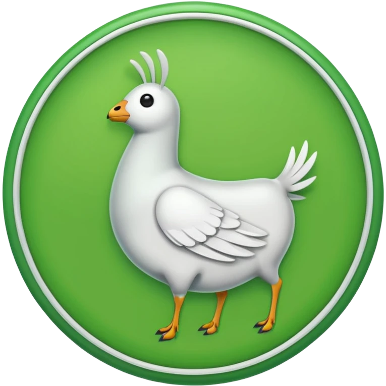 A white tick in a green circle emoji