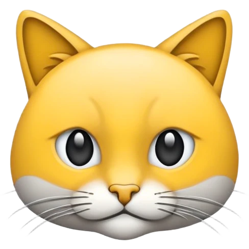 Kot biało czarny z psem emoji