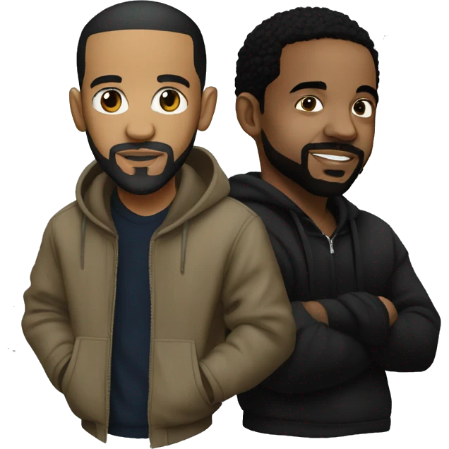 drake and kendrick lamar emoji